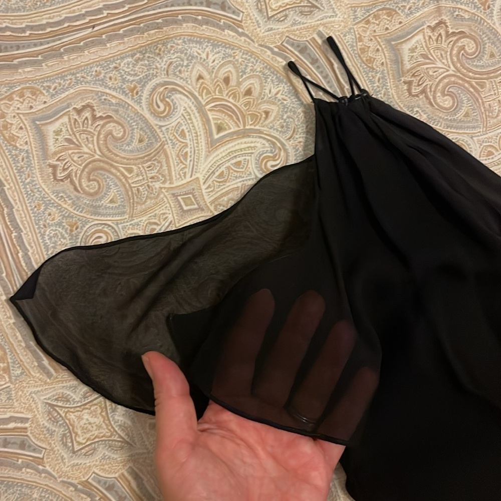 Elegant Tufi Duek Black Silk Dress - Picture 3 of 7